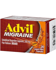 Advil Migraine Pain Reliever Liquid Filled Capsules - 200 mg - 20ct