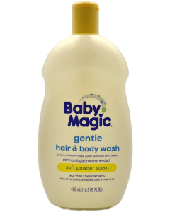 Baby Magic Gentle Hair & Body Wash - Soft Powder scent - 16.5 FL OZ