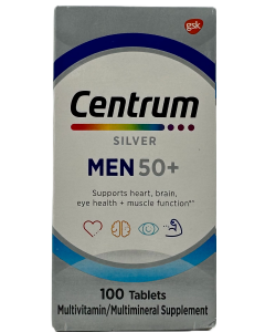 Centrum Silver - Men 50+ - Multivitamin Tablets - 100 Ct