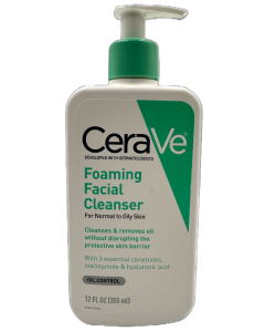 CeraVe Foaming Facial Cleanser For Normal To Oily  Skin - 12 FL OZ