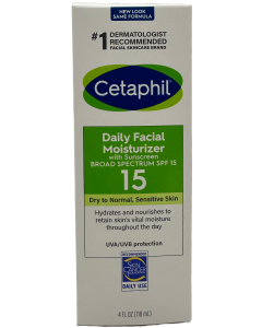 Cetaphil Daily Facial Moisturizer with SPF 15 - 4 FL OZ
