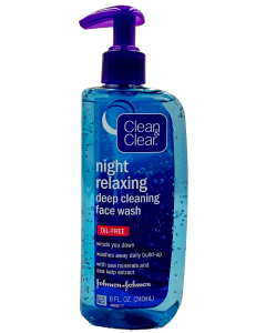 Clean & Clear Night Relaxing Deep Cleaning Facewash - 8 FL OZ