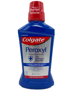 Colgate Peroxyl Mouth Sore Rinse - Mild Mint - 16.9 FL OZ