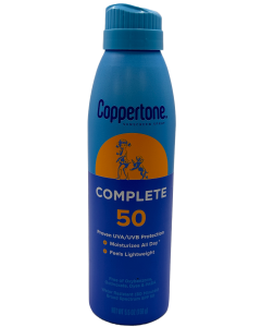 Coppertone Sunscreen Spray - Complete - SPF 50 - 5.5 OZ