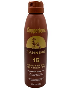 Coppertone Sunscreen Spray - Tanning 15 - 5.5 OZ