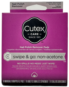 Cutex Care Nail Polish Remover Pads - 10 Ct