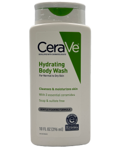 CeraVe Hydrating Body Wash - Gentle Foaming Formula - 10 FL OZ