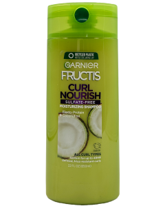 Garnier Fructis - Curl Nourish - Moisturizing Shampoo - Elasto-Protein + Coconut Oil - 22 FL OZ