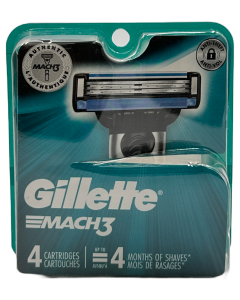 Gillette - Mach 3 - 4 Cartridges