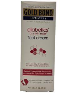 Gold Bond Ultimate - Diabetics - Dry Skin Relief Foot Cream - 3.4 oz
