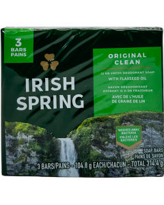 Irish Spring - Original Clean With Flaxseed Oil - 3 Ct