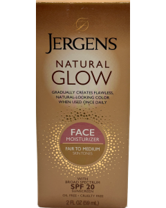 Jergens Natural Glow Face Moisturizer - 2 FL OZ