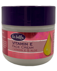 La Bella Face Cream - Vitamin E & Aloe - 4 OZ
