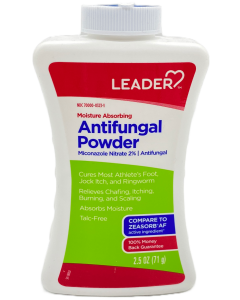 Leader Miconazole Nitrate 2% - Antifungal Powder - 2.5 OZ