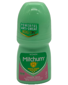 Mitchum Women Roll-On Antiperspirant Deodorant - Powder Fresh - 1.7 OZ