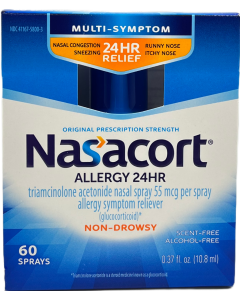 Nasacort Allergy 24HR Nasal Spray - Non Drowsy - 60 Sprays