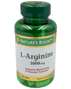 Nature's Bounty L-Arginine 1000 mg Tablets - 50 Ct