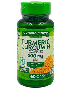 Nature's Truth Turmeric Curcumin Complex 500mg Plus Black Pepper ExtractÂ Capsules - 60 Ct