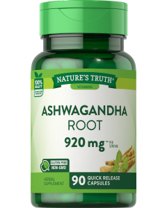 Nature's Truth Ashwagandha Root 920 mg - 90 Quick Release Capsules