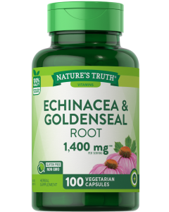 Nature's Truth Echinacea & Goldenseal Root - 100 Capsules