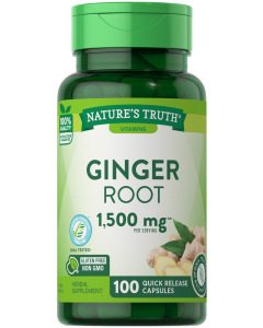 Nature's Truth Ginger Root 1,500 mg - 100 Quick Release Capsules 