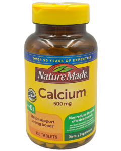 Nature Made - Calcium 500mg Tablets - 130 Ct