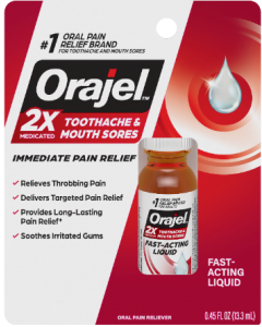 Orajel Toothache & Mouth Sores Pain Relief  - 0.45 FL OZ