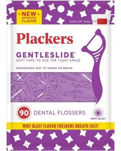 Plackers - Gentleslide - Mint Blast - 90 Flossers