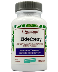 Quantum Health Elderberry 400 mg Capsules - Immune Defense - 60 Ct