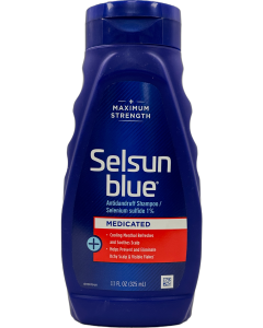 Selsun Blue Medicated Maximum Strength Antidandruff Shampoo - 11 FL OZ