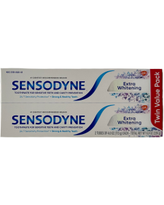 Sensodyne Toothpaste - Extra Whitening - Twin Value Pack - 8.0 OZ