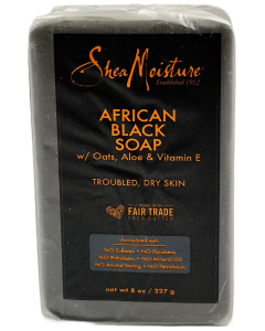 Shea Moisture African Black Soap w/ Oats, Aloe & Vitamin E - 8 OZ