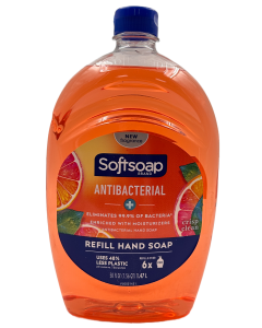 Softsoap Antibacterial Refill Hand Soap - Crisp Clean - 50 Fl Oz