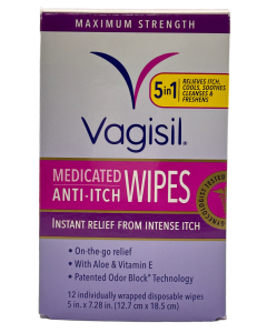 Vagisil Anti-Itch Wipes - 12 wipes