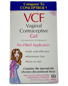 VCF Vaginal Contraceptive Pre-Filled Gel Applicators - 10 Ct