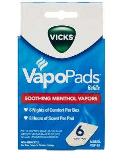 Vicks - VapoPads Refills - Soothing Menthol Vapors - 6 Scent Pads