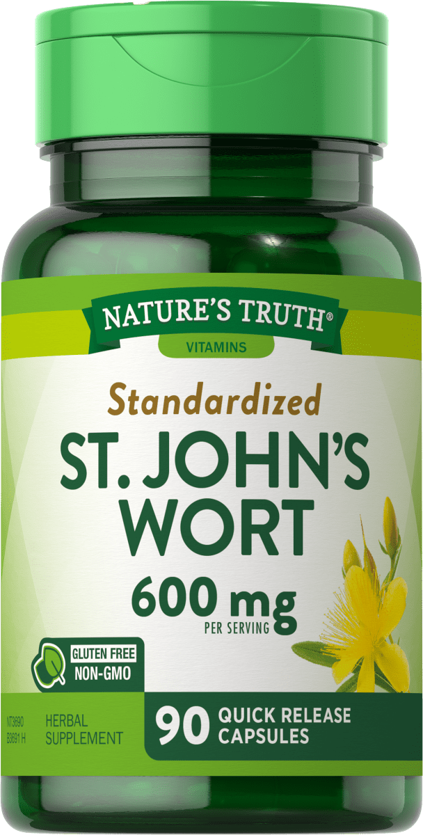 Nature's Truth Standardized St. John's Wort 600 mg - 90 Quick Release Capsules